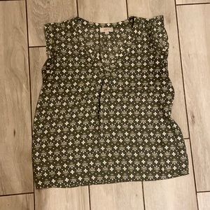 Printed dress shirt / LOFT / cute for work